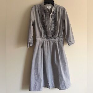 Gap Navy Striped Button-Up Dress